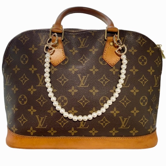 Heart & Faux Pearl Bag Charm - Picture 3 of 6